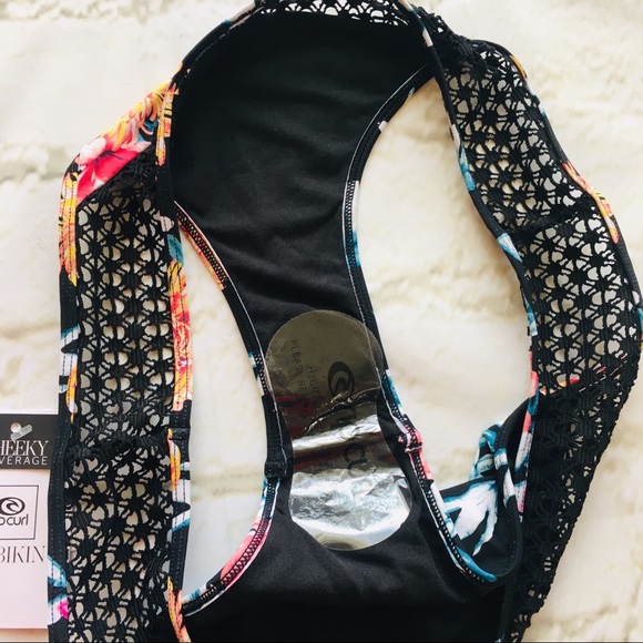 Rip Curl Wildflower Luxe Crochet Hipster Bikini L - Picture 5 of 8
